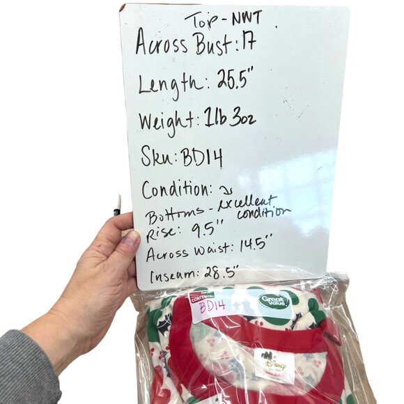 Hanna Anderson Disney Mickey Holly Christmas Organic Cotton Pajama Set - Picture 14 of 16